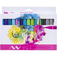 Bruynzeel Ecoline brush pen set primair, 30 kleuren - thumbnail