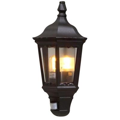 KonstSmide Zwarte buitenlampFirenze met bewegingsmelder - 7230-750