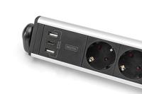 Digitus DA-70624 Stekkerdoos Zwart Eurostekker 1 stuk(s) - thumbnail