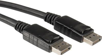 ROLINE DisplayPort Kabel, DP M/M, LSOH, zwart, 5 m ROLINE DisplayPort Kabel, DP M/M, LSOH, zwart, 5 m