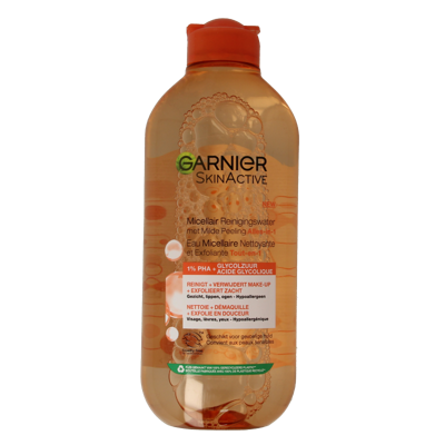 Garnier SkinActive micellair reinigingswater milde peeling 400 Milliliter