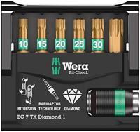 Wera Bit-Check 7 TX Diamond 1 05057415001 Bitset 7-delig Binnen-T-profiel Bitset - thumbnail