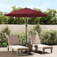 VidaXL Parasol met aluminium paal 250 cm bordeauxrood - thumbnail