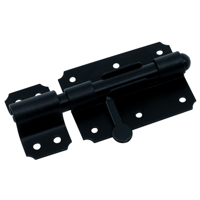 Waelbers Plaatgrendel 14-90x65mm zwart - 10 Stuk(s) - 105327.05 - thumbnail