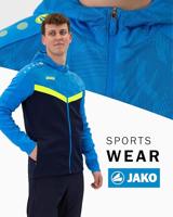 JAKO 6824 Jas Met Kap Iconic - Marine Jako-Blauw/Fluogeel - XL - thumbnail