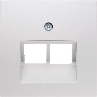 Centraalplaat UAE doos 2 x RJ45 Berker S1 polar wit 14098989