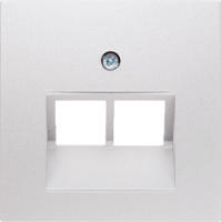Centraalplaat UAE doos 2 x RJ45 Berker S1 polar wit 14098989 - thumbnail