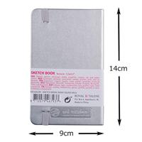 Royal Talens Schetsboek Blinkend Zilver 9x14 CM 140 G 80 Vellen - thumbnail