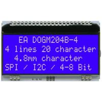 DISPLAY VISIONS 7-segments-display Blauw 4.80 mm 3.3 V, 5 V Aantal cijfers: 4 EADOGM204B-A - thumbnail