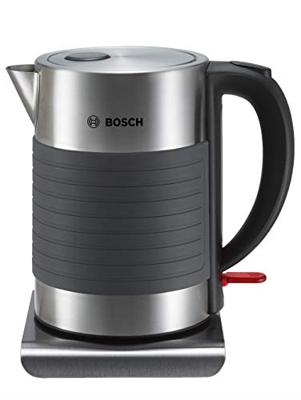 Bosch Haushalt TWK7S05 Waterkoker Aantal/Volume: 1.7 l RVS, Zwart