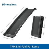 TRIXIE CAR RAMP LOOPPLANK OPVOUWBAAR ZWART 156X40CM - thumbnail