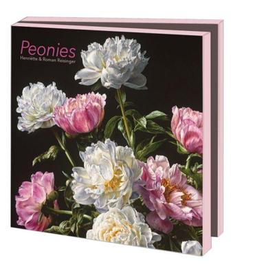 Kaartenmapje Peonies, Henriëtte & Roman Reisinger 10 Stuks