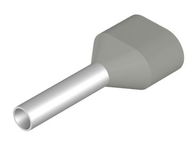 Weidmüller 9004740000 Dubbele adereindhulzen 2.5 mm² Deels geïsoleerd Blauw 250 stuk(s)