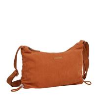 New Rebels Ribbi Rose Schoudertas 6.1L Ribstof Polyester - Comfortabele dagelijkse crossbody Oranje Coffee Brown - thumbnail