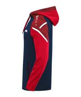 JAKO 6722 Sweater Met Kap Performance - Marine/Rood - XL - thumbnail