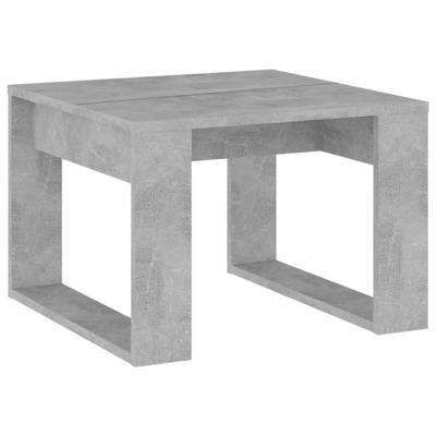 VidaXL Bijzettafel 50x50x35 cm bewerkt hout betongrijs