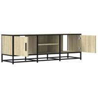 Tv-meubel 120x35x41 cm bewerkt hout metaal sonoma eikenkleurig - thumbnail