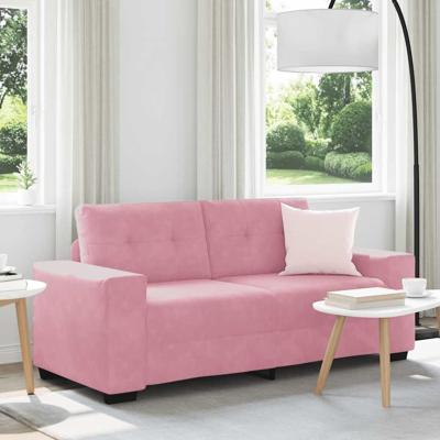 loveseat bank roze 140 cm fluweel
