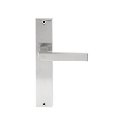 Hardbrass Deurkruk Phoenix op rechthoekig langschild blind - RVS