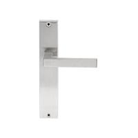 Hardbrass Deurkruk Phoenix op rechthoekig langschild blind - RVS - thumbnail