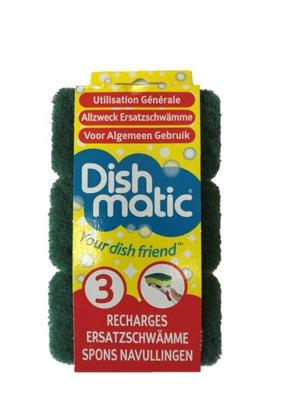 Dishmatic Navulspons grof 3 Stuks Dishmatic Navulspons grof 3 Stuks
