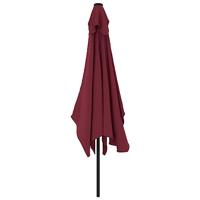 Parasol met metalen paal 300x200 cm bordeauxrood - thumbnail