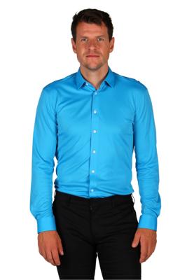 Herenhemd Basic colour aqua