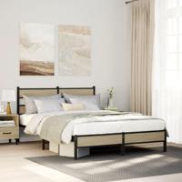 Bedframe zonder matras hout sonoma eikenkleurig 140x190 cm - thumbnail