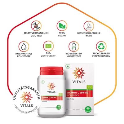 Vitals Vitamine C 250mg bio 60 Capsules Vitals Vitamine C 250mg bio 60 Capsules