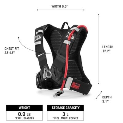 USWE mtb hydro 3l hydration pack