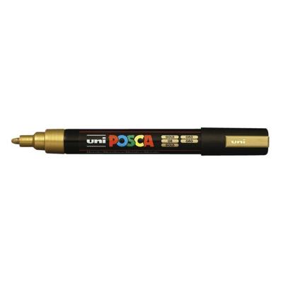 Paintmarker Uni POSCA PC5M medium goud | 12 stuks