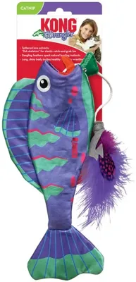 Kong kattenspeelgoed wrangler angler fish