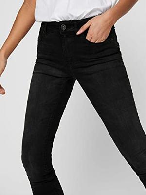 Only Onlblush Mid Sk Dnm Rea1099 Noos 15225846 Skinny Fit Black Denim Rea1099