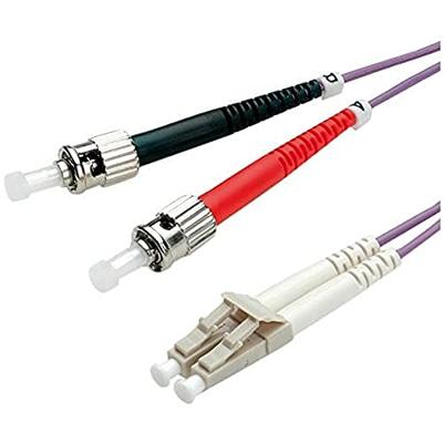 ROLINE glasvezelkabel 50/125µm OM4, LC/ST, violet, 2 m