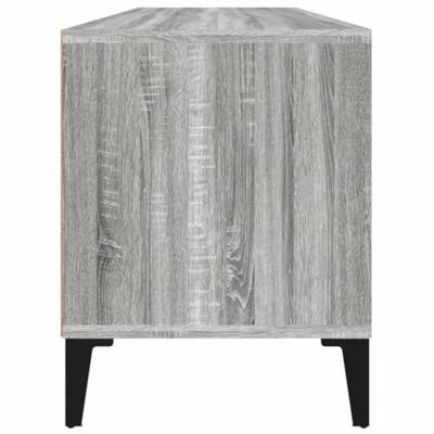 Tv-meubel 100x34,5x44,5 cm bewerkt hout grijs sonoma eikenkleur