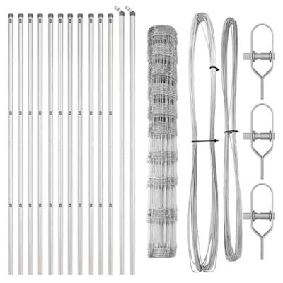 Weidehekwerk Zilver 25 x 1.2 m Gegalvaniseerd staal