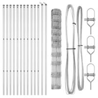 Weidehekwerk Zilver 25 x 1.2 m Gegalvaniseerd staal - thumbnail