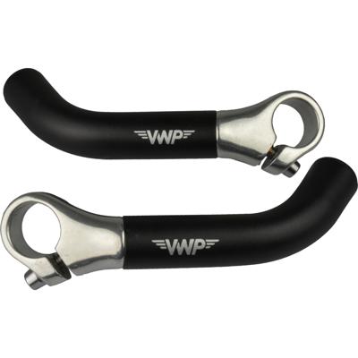 VWP gebogen bar ends - 15cm - zwart