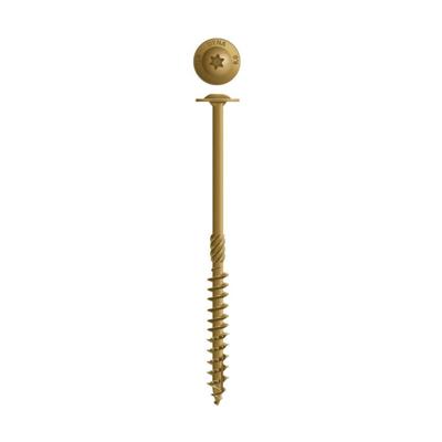 Dynaplus Houtbouwschroef Ar-Bronze Tellerkop deeldraad +Snijpunt Torx TX40 8.0X250/100 | 50 stuks - 0286.08.63651
