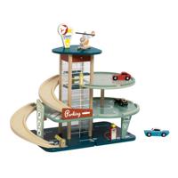 Classic World houten vintage garage met auto's, 11dlg. - thumbnail