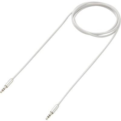 SpeaKa Professional SP-7870096 Jackplug Audio Aansluitkabel [1x Jackplug male 3,5 mm - 1x Jackplug male 3,5 mm] 3.00 m Wit SuperSoft-mantel