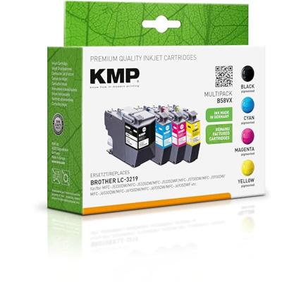 KMP Inktcartridge vervangt Brother LC-3219XLBK, LC-3219XLC, LC-3219XLM, LC-3219XLY Compatibel Combipack Zwart, Cyaan, Magenta, Geel B58VX 1537,4005 KMP Inktcartridge vervangt Brother LC-3219XLBK, LC-3219XLC, LC-3219XLM, LC-3219XLY Compatibel Combipack Zwart, Cyaan, Magenta, Geel B58VX 1537,4005
