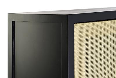 Kast DKD Home Decor 80 x 38 x 160 cm Spar Natuurlijk Zwart