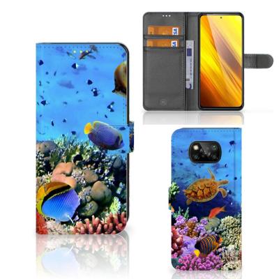 Xiaomi Poco X3 | Poco X3 Pro | Telefoonhoesje | Met pasjeshouder | Vissen