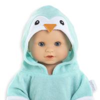 Corolle badcape voor babypop - pinguin, 36cm - thumbnail