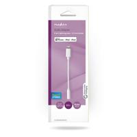 Lightning Adapter | Apple Lightning 8-Pins | 3,5 mm Female | Vernikkeld | 0.10 m | Rond | TPE | Wit - thumbnail