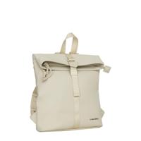 New Rebels Branson - Los Angeles Rolltop Backpack Mini Beige | 7L Waterafstotende Rugzak van PU - thumbnail