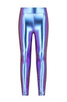 B.Nosy winter nep leren legging meisjes - paars - Luna - thumbnail