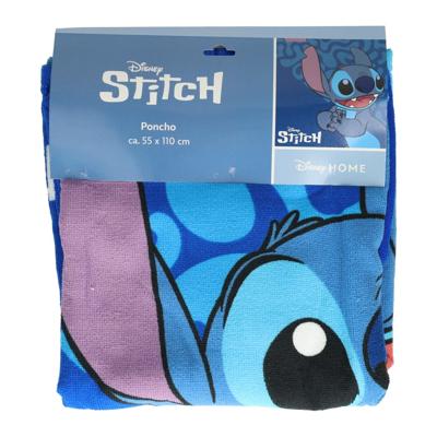 Puch Handdoek poncho stitch blauw 55x110cm