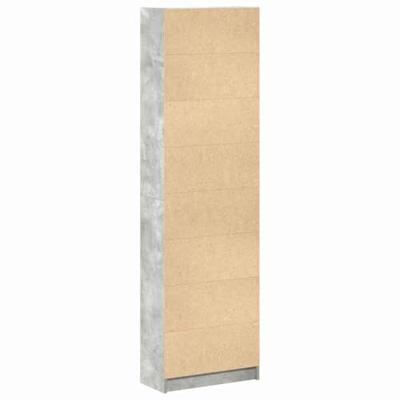 Kledingkast met plank Betongrijs 55 x 25 x 189 cm Bewerkt hout